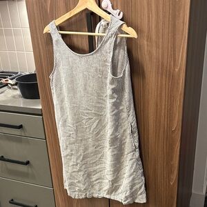 J. Crew Black and White Striped Mini Dress